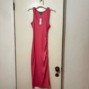 J. Crew Vibrant Pink Maxi Dress